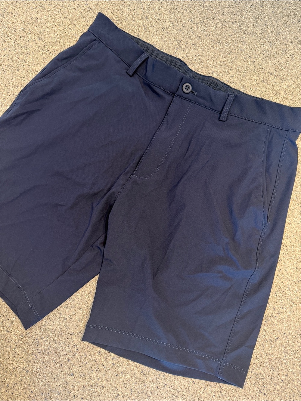 Men's Navy Stretch Performance Shorts